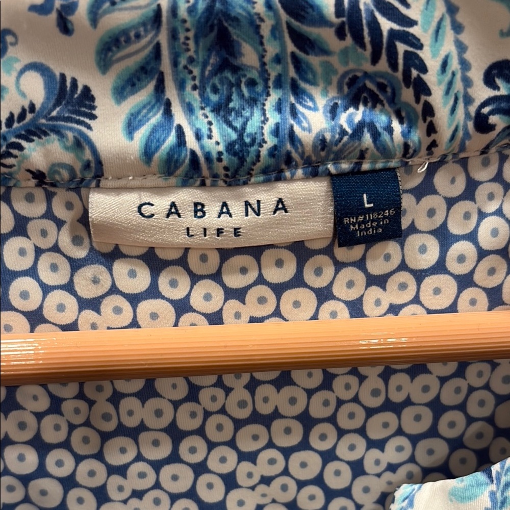 Cabana Life Blue Patterned Sleeveless Dress - Picture 2 of 3